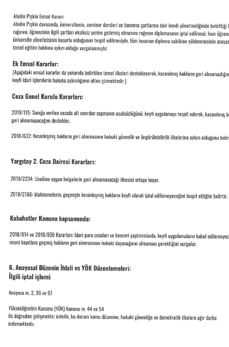HasanKulaksiz's tweet photo. Değerli takipçilerim,

İBB Başkanı Ekrem İmamoğlu’nun 30 yıl önce aldığı ve resmi olarak onaylanmış üniversite diploması, İstanbul Üniversitesi tarafından hukuksuz, keyfi ve siyasi bir kararla iptal edilmiştir.

Bu, sıradan bir evrak iptali değildir.

Bu, hukukun hiçe sayılması, seçme-seçilme hakkının gaspı ve demokrasinin öldürülmesidir.

Bugün, bu açık anayasa ihlaline karşı İstanbul Cumhuriyet Başsavcılığı’na, İstanbul Üniversitesi rektörü ve yönetim kurulu üyeleri hakkında suç duyurusunda bulundum.

Bu mücadele, yalnızca Ekrem İmamoğlu’nun ya da benim mücadelem değil.

Bu, her bir yurttaşın özgürlüğünü, iradesini ve geleceğini savunma mücadelesidir.

Farklı görüşlerde olsak dahi, demokrasinin varlığını tehdit eden bu tehlikeye karşı birlikteyiz.

Ya susacak ve teslim olacağız, ya da hukuk ve demokrasi için sonuna kadar dik duracağız!

Hasan Kulaksız 
LDP eski Gnl Bşk Yrd 

@ekrem_imamoglu 
@selinsayekboke 
@eczozgurozel 
@herkesicinCHP
