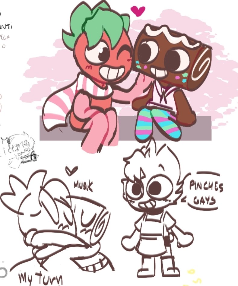 berryT00n's tweet photo. I really left this account dead, lol, but I'm bringing stuff from this ship that I love, and a new fandom, yeaah 🎉
(I did this at Magma with some friends) 
#dandysworld #dandysworldfanart  #dandysworldsprout #dandysworldcosmo #ship https://t.co/JvfkhYZRcB