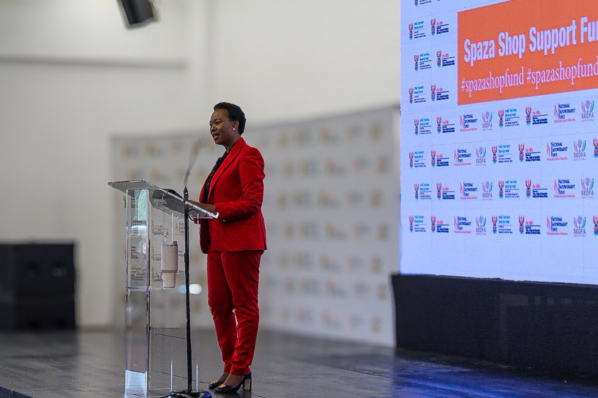 “I want to invite all of you to join us in ensuring that what Parks (Tau) has started in calling for inputs has to be supported. It’s important that we build an inclusive economy.”-Minister of Small Business Development, Stella Tembisa Ndabeni. <a href="/Stellarated/">Stella Tembisa Ndabeni</a> #spazashopsupportfund