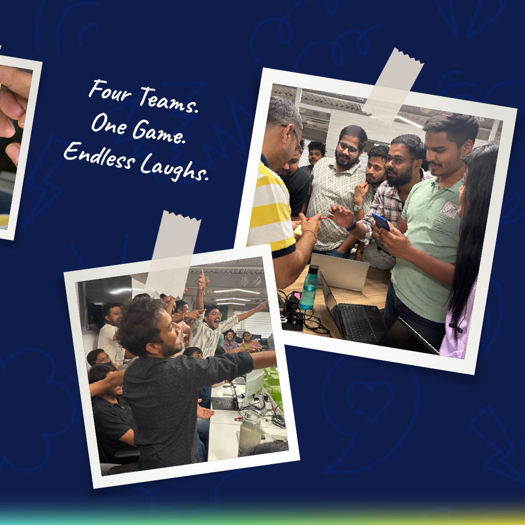 lumenore's tweet photo. Fun, laughter, and a whole lot of acting! 🎭
This #FunFriday, our Lumenore family split into four teams for a lively round of dumb charades—and let’s just say, the office turned into a stage!

#LifeAtLumenore #EmployeeEngagement #TeamLumenore #WorkCulture #FridayFun #OfficeVibe https://t.co/20NWDT6Lrn