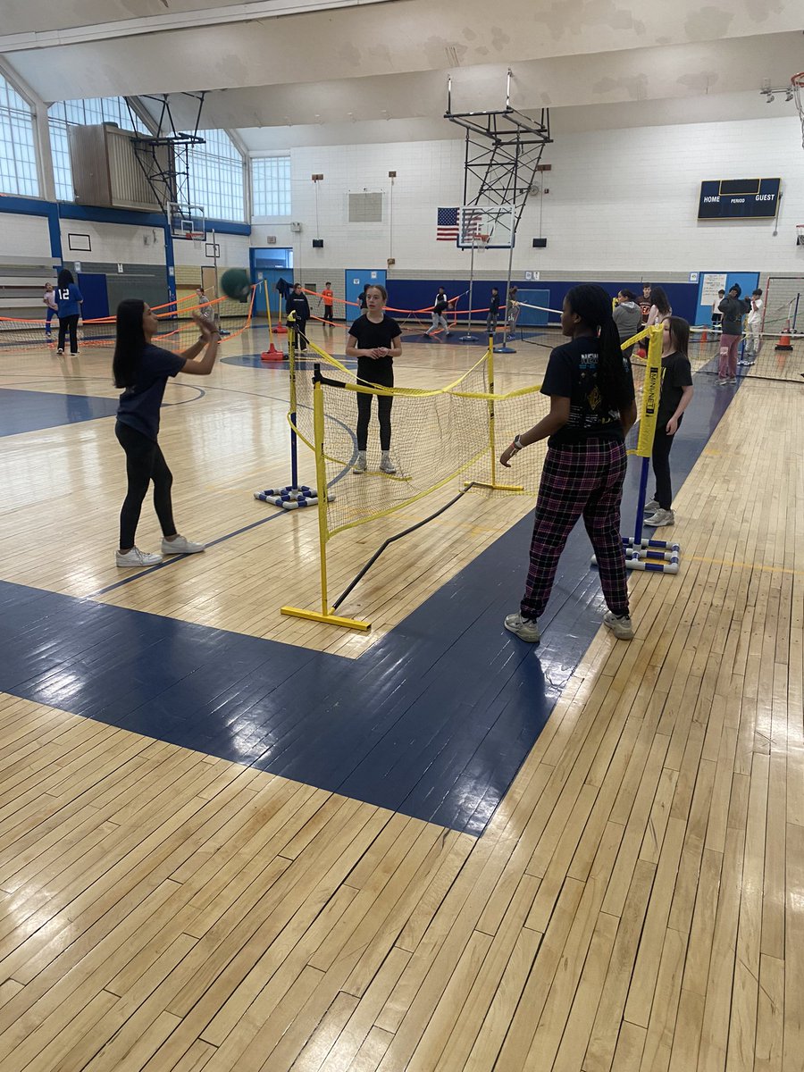 New activity for our 'Net Sports Unit' - 4 Square Volley