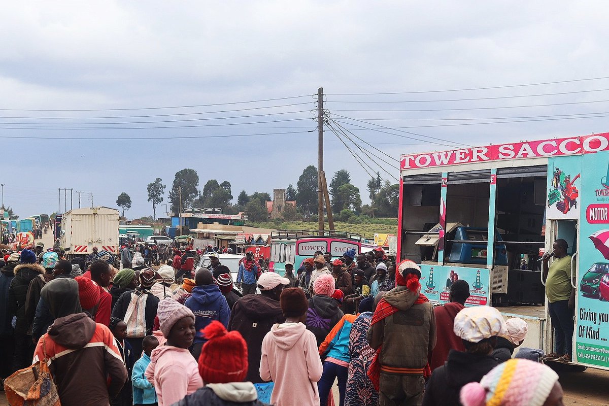 TowerSaccoLtd's tweet photo. Tower Sacco Caravan traversed through Njoro, Egerton, Kihingo, Nice, Fagaria, Defo, Mauche, Mau Narok, and Mwisho wa Lami, engaging with the community, gifting, and onboarding new members in anticipation of the grand opening of our Mwisho wa Lami Branch tomorrow, 12th April 2025. https://t.co/5aHRuEr45A