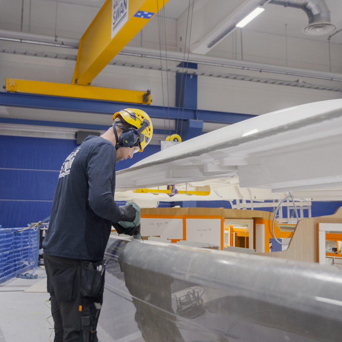 Progress continues on the new Swan 51 at the Nautor Swan yard in Finland, where the deck has now been fitted.

A big milestone in the build process, thanks to the dedicated team bringing this beautiful yacht to life.

The sea awaits...

#NautorSwan #Swan51 #Construction