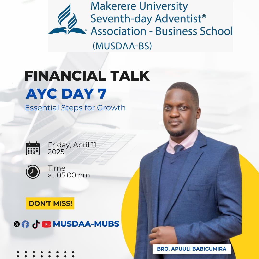 Join us this evening for Day. 7 of our AYC as we talk finances with soothing music from the Alpha ministries choir