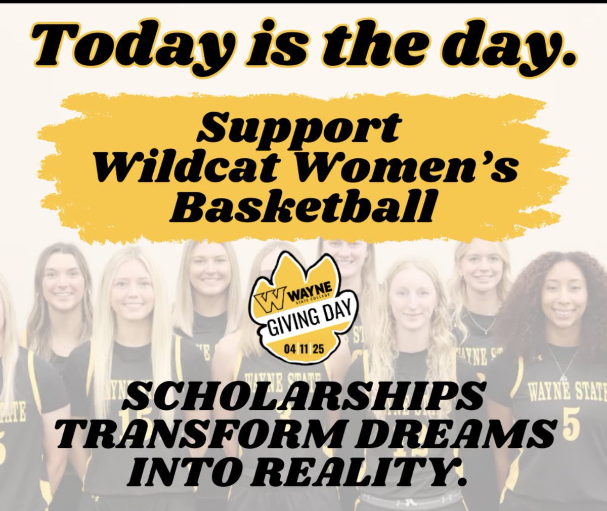 Today is WSC Giving Day! Support Wildcat Women's Basketball here: wsc.edu/giving-day