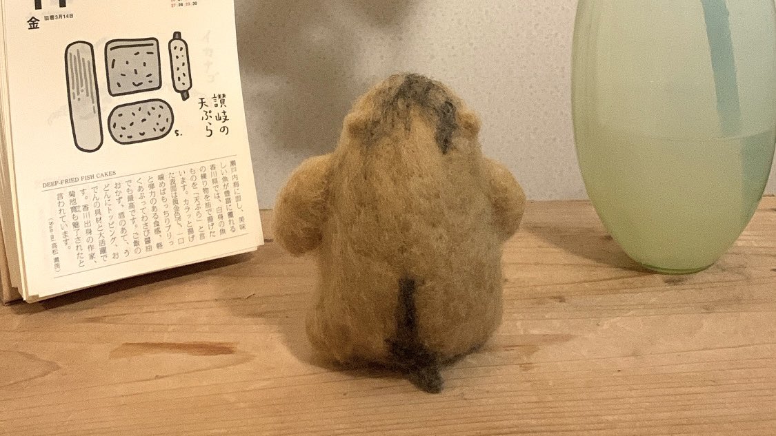 羊毛フェルトでマーモットつくりました