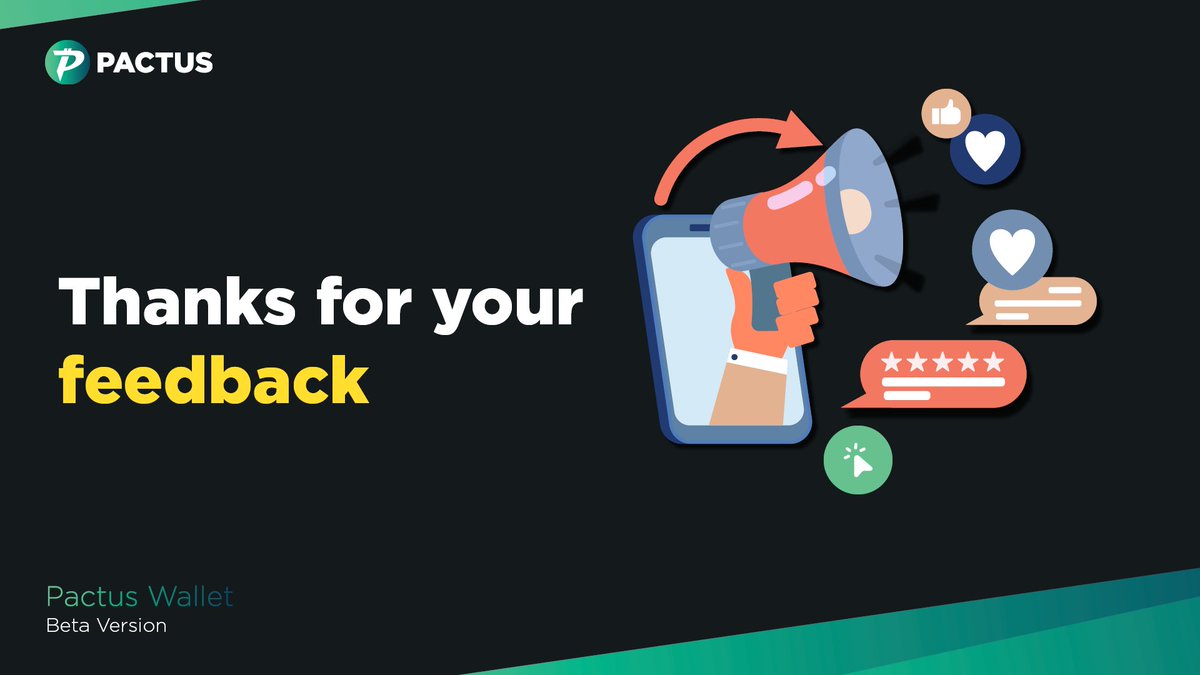 📢 Pactus Web Wallet Phase 1 Beta: Thank You!
A huge shoutout to our amazing community for testing &amp; sharing feedback! Your insights are directly shaping Pactus' evolution.

🚀 Phase 2 coming soon - featuring new functionalities, wallet upgrades, and community-driven