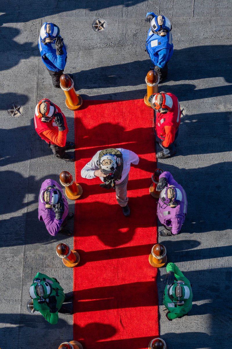 Welcome aboard, <a href="/SECNAV/">Secretary of the Navy John C. Phelan</a> !

It’s an honor to be your first carrier visit.

#Biggest #Baddest #USSGERALDRFORD #CVN78 #USNavy #SECNAV #Readiness