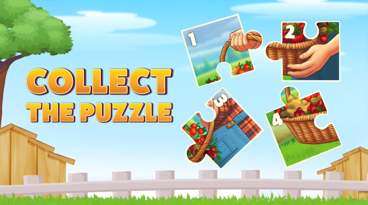A 🧺 full of fresh harvest is ready!
Can you help the farmer deliver it?

- Put the puzzle pieces in the right order
- Share your answer in the comments

🧑🏻‍🌾 Hurry up! The farmer is counting on you