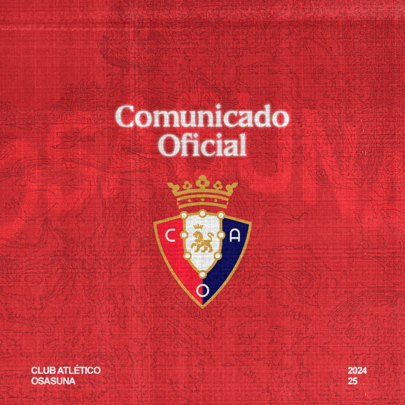 Osasuna's tweet photo. Comunicado oficial en relación a la resolución del Comité de Competición de la Real Federación Española de Fútbol.