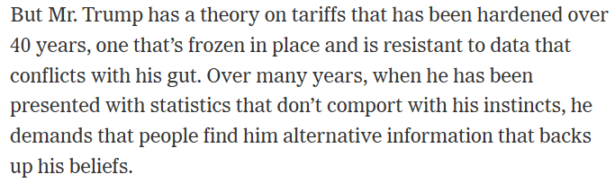JimPethokoukis's tweet photo. When it comes down to it, you should be baseline skeptical that a Manhattan real estate developer and TV host has discovered a devastating flaw in 250 years of trade economics. https://t.co/M6Q4iKTtIi