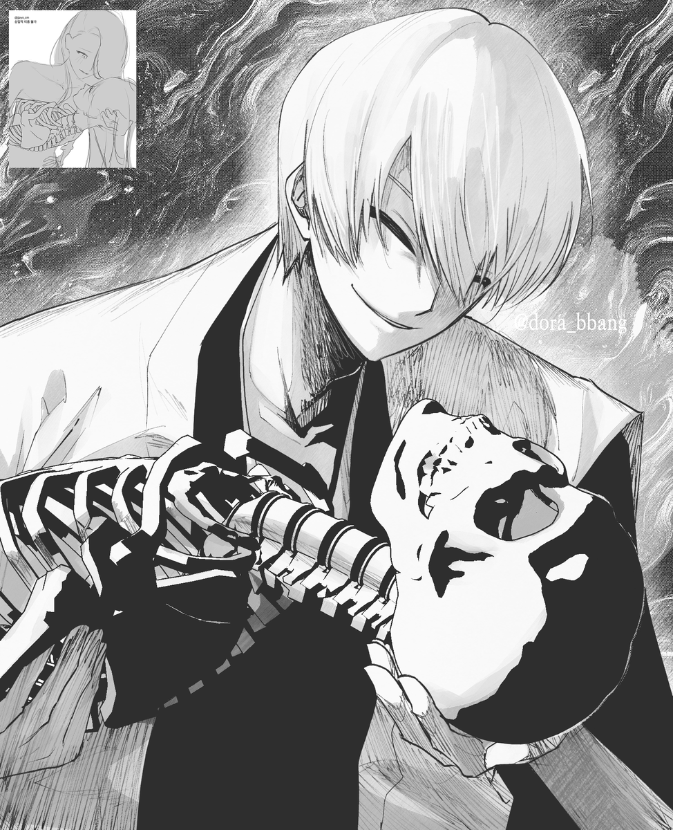 dora_bbang's tweet photo. 💀🐍
 #BLEACH https://t.co/OztV6KT6hm
