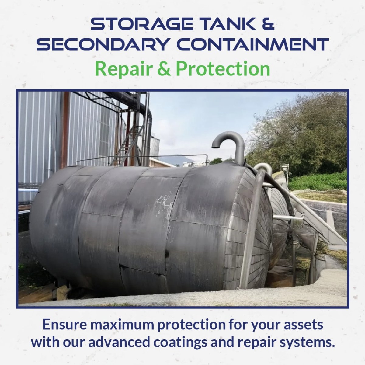 EECUKLTD's tweet photo. Protect your storage tanks &amp; containment assets. 🛡️

✔️ Fast-curing products for safety &amp; minimal downtime

✔️ Solvent-free coatings for lasting, eco-friendly protection

✔️ Durable solutions tailored to your needs

Explore our range today. ⬇️ 

https://t.co/NWPe85ThyR https://t.co/bQwOX9VUkN