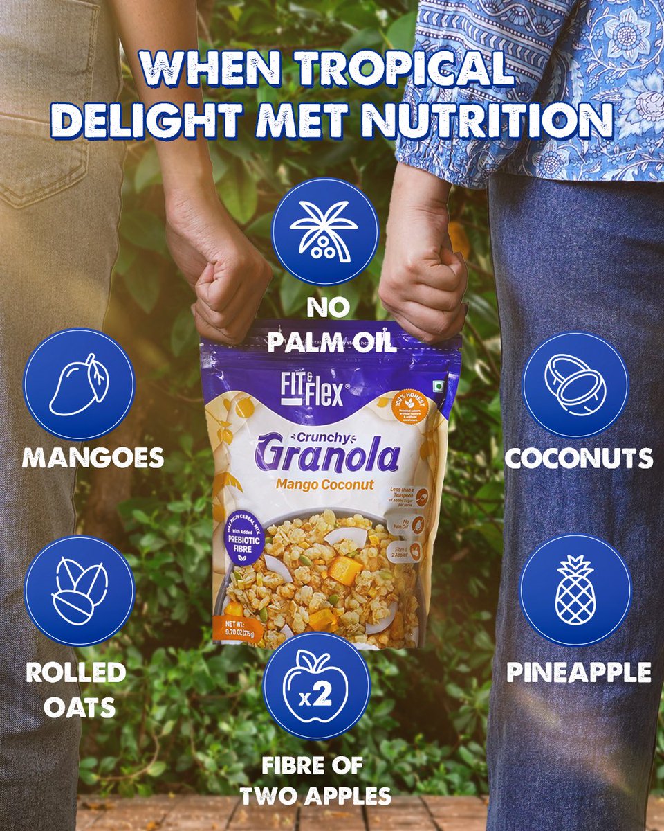 FitnFlexGranola's tweet image. Hand in hand - ❌
Crunch in hand - ✔

#FitAndFlex #granola #crunchysnack #tropicaldelight #healthysnack #granolalover #crunchygranola #snacksmart #tropicalflavors #healthybites #granolabar #snacktime #fruitandnut #wholesomesnack #crunchyandhealthy #energyboost #cleanenergy
