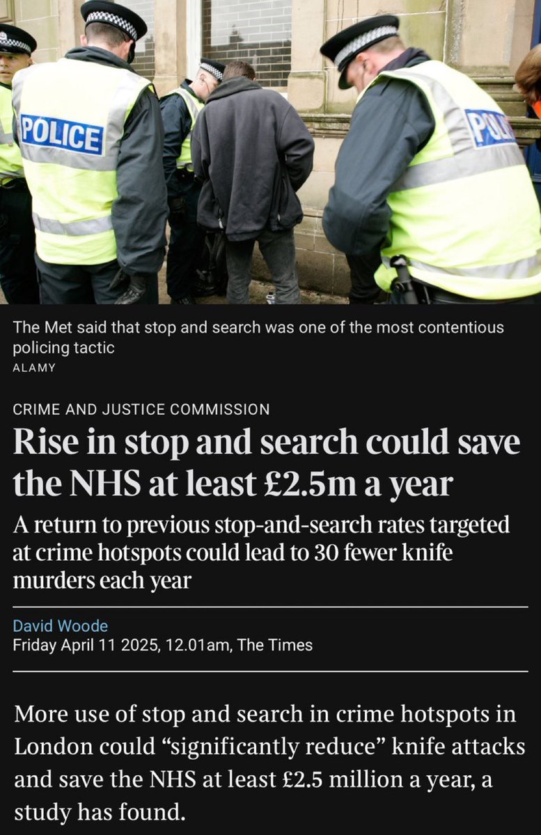 ReformDaily_'s tweet image. James McMurdock asks: Want to reduce knife crime? Save lives? Support the NHS?

“We have the answer: STOP AND SEARCH. Why? Because it works!”

#ReformUK #KnifeCrime #StopAndSearch #NHS #SafetyFirst