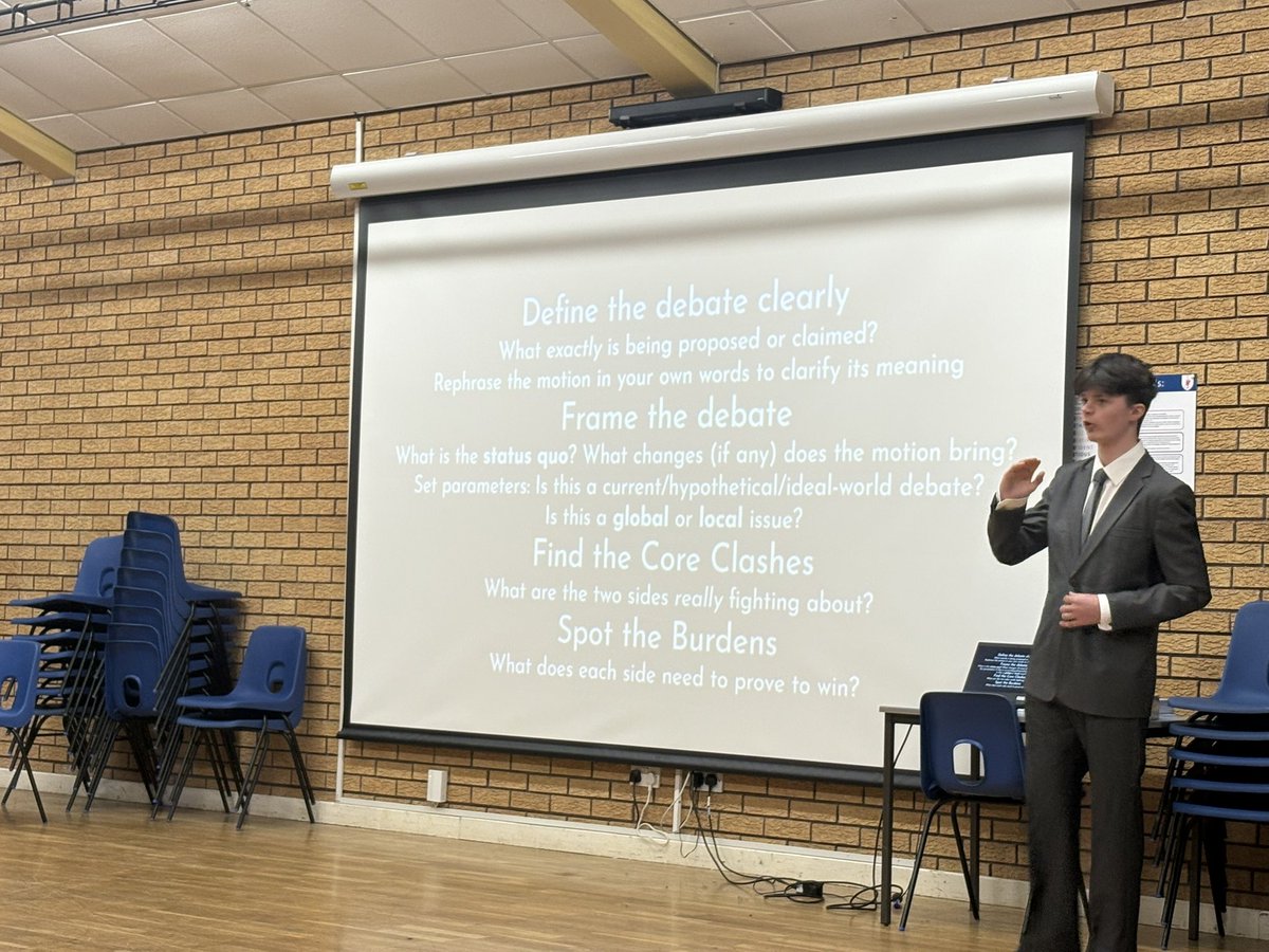 MrsMahonsPCS's tweet photo. What a brilliant day organised by our 6th form debate team for our younger pupils! Very proud of them all! #passitforward https://t.co/QLCJrTNpeQ