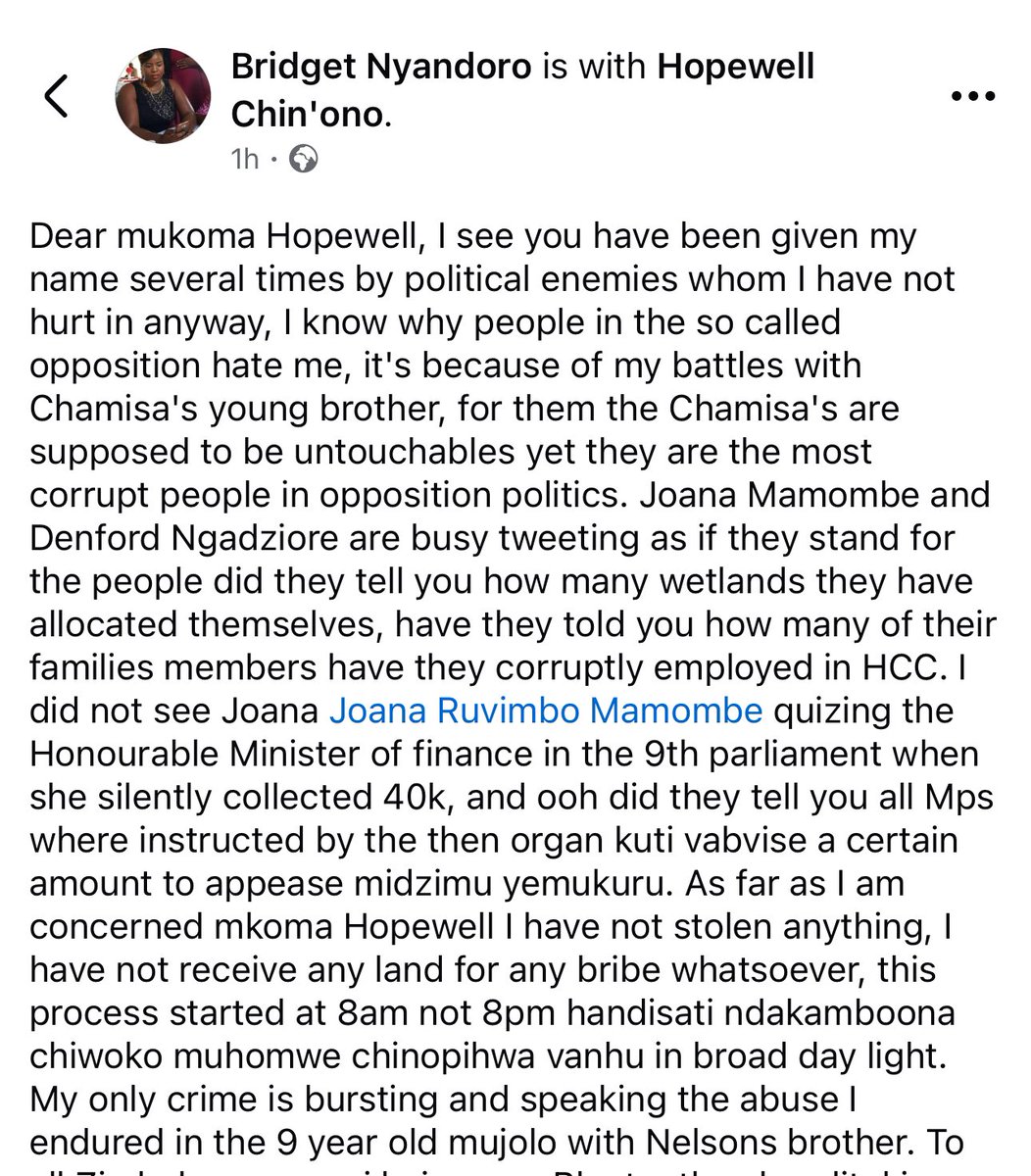 Hopewell Chin’ono tweet media