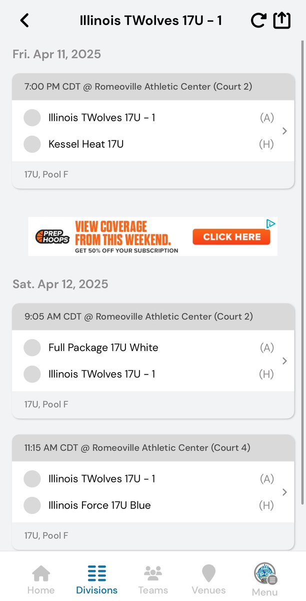 Danny Sepulveda (@dsepulveda_2026) on Twitter photo Here is my schedule for this weekend at the <a href="/PHCircuit/">Prep Hoops Circuit 🏀</a> Chi-Town Tip-Off in Romeoville! 4th game at 4:40 on Sunday. <a href="/scottybscout/">Scott Burgess</a> | <a href="/PrepHoops/">Prep Hoops 🏀</a> | <a href="/jburs2/">Josh Burish</a> | <a href="/coachSPham/">Steve Parham</a> | <a href="/PrepHoopsIL/">Prep Hoops Illinois</a> Here is my schedule for this weekend at the <a href="/PHCircuit/">Prep Hoops Circuit 🏀</a> Chi-Town Tip-Off in Romeoville! 4th game at 4:40 on Sunday. <a href="/scottybscout/">Scott Burgess</a> | <a href="/PrepHoops/">Prep Hoops 🏀</a> | <a href="/jburs2/">Josh Burish</a> | <a href="/coachSPham/">Steve Parham</a> | <a href="/PrepHoopsIL/">Prep Hoops Illinois</a>