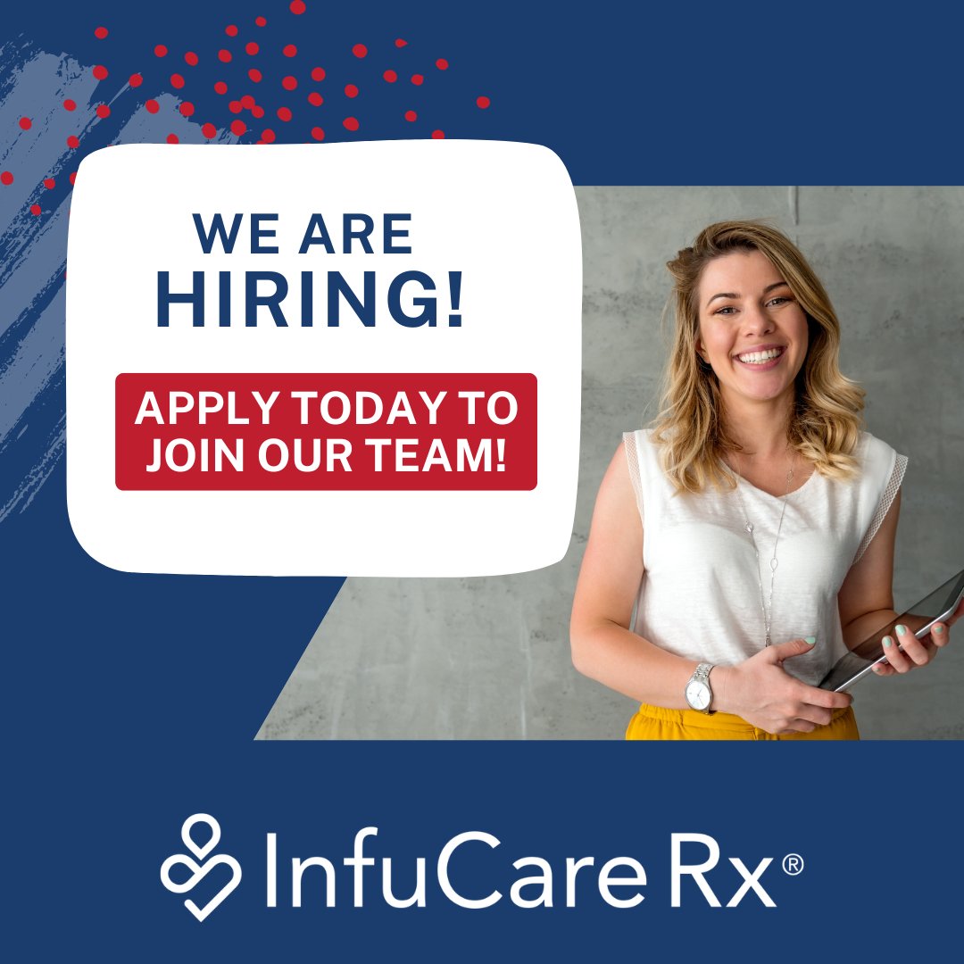 Join the InfuCare Rx® team! We are searching for passionate and driven individuals ready to make a meaningful impact in specialty pharmacy and home infusion care. 

Apply today: workforcenow.adp.com/mascsr/default…  

#PharmacyJobs #Infusion #CTC #HealthCare #Hiring #SpecialtyPharmacy