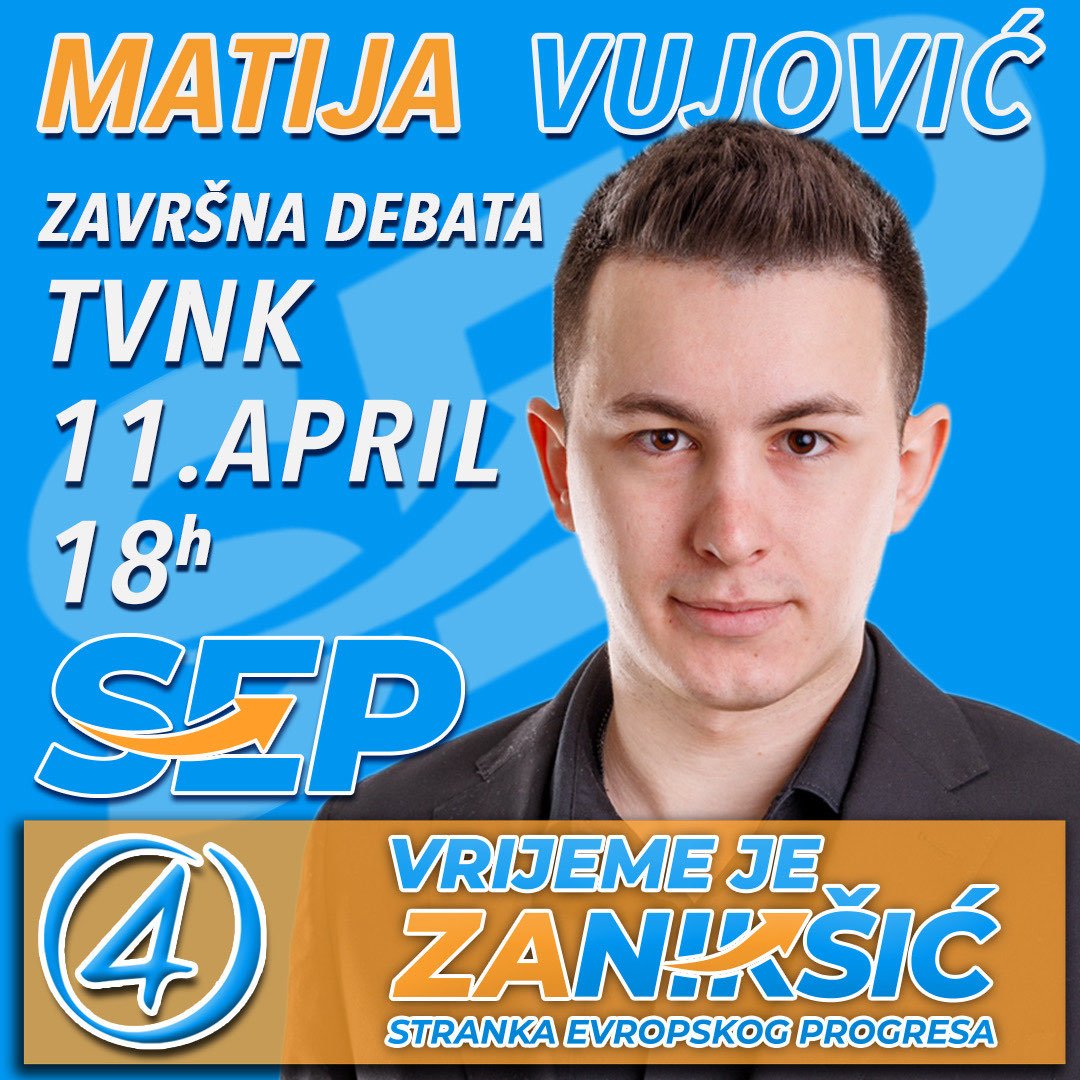 sep_mne's tweet photo. 👤@MatijaSEPCG 
#VrijemeJeZaNikšić https://t.co/NLiUV70AeV