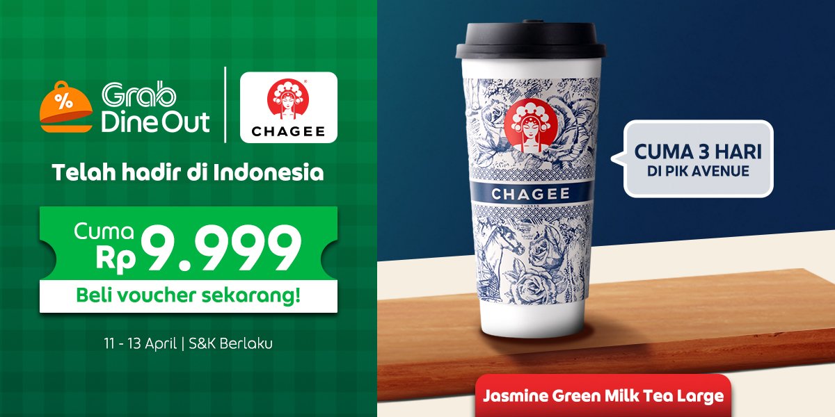 CHAGEE udah masuk Indonesia!

📍PIK Avenue

Brand minuman asal Tiongkok ini viral banget ama varian tehnya yang enak 🍵

Nah aku mau spill caranya buat beli CHAGEE ini secara gratis!