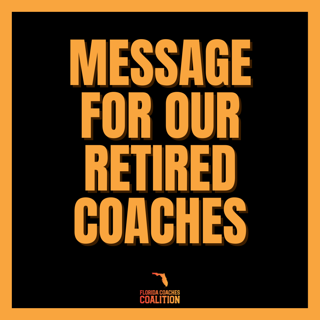 Over the last few days, we have heard from many retired coaches. While they have all stressed their excitement for what is in the pipeline for a younger generation of coaches, they've emphasized their disappointment that they did not have someone in their corner while they were