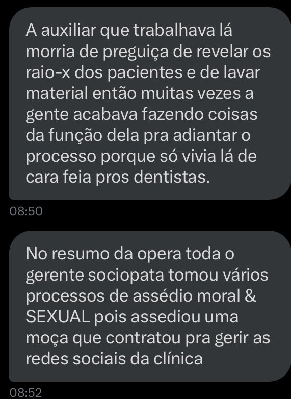lanatomia's tweet photo. >> fugiram na calada da noite
>> Gerente roubou dentistas, assediou moralmente e sexualmente + NOJEIRA da auxiliar https://t.co/mx9LW6sgNO