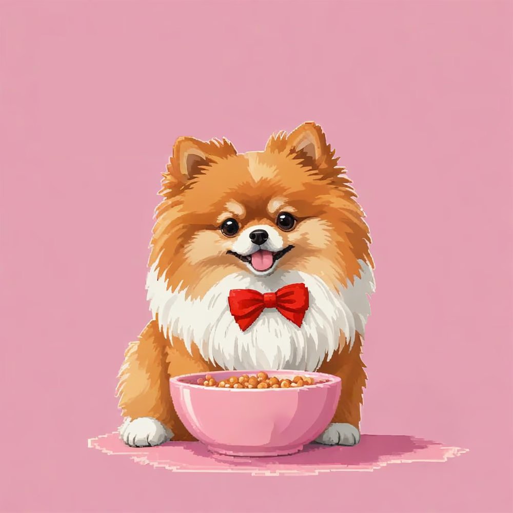 BarkCanvasNFT's tweet photo. Hello fam !!! 

It's late lunch time at da @WulfandFloof house, and #Floof is already got her bowl in front of her !!!

She is about to start... Who will join her?😃😋🍲

WF69 @ 6POL on #PolygonChain 
1/1 #NFT
🔗https://t.co/bzHS8QzsP1

#PixelArt #NFTArt #PixelDog #NFTDog #AnimalLovers #AnimalsNFT #Pomeranian #lunchtime #pinknft