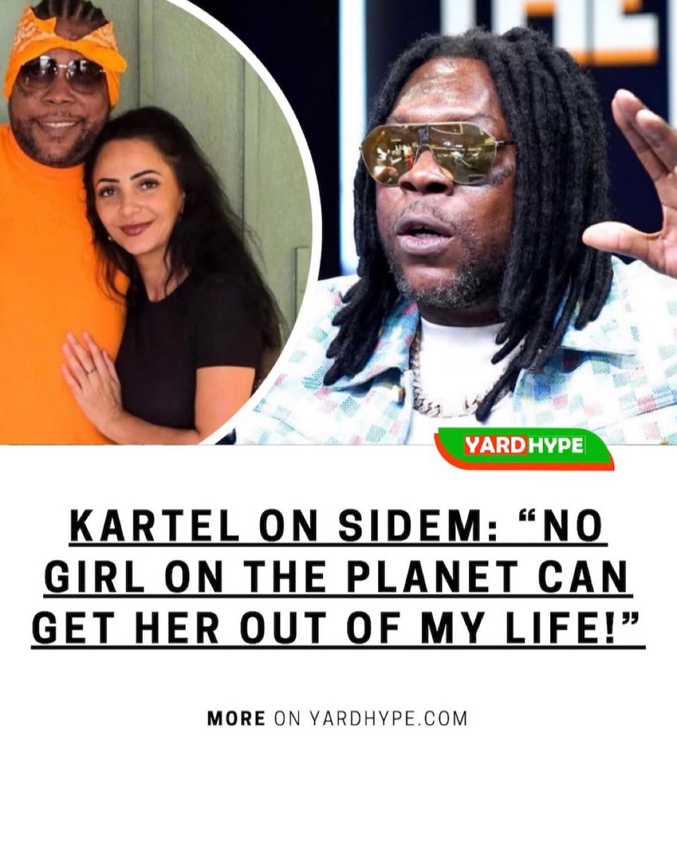 YardHype's tweet photo. "Bigup Sidem mi baby... Nobody can get out Sidem, only she can get out herself by messing up, but no girl on the planet can get her out of my life," says Vybz Kartel
MORE on https://t.co/YDp19EnPbE
Link in bio/stories.
#Sidem #VybzKartel #Yardhype https://t.co/Ol731XPhwI