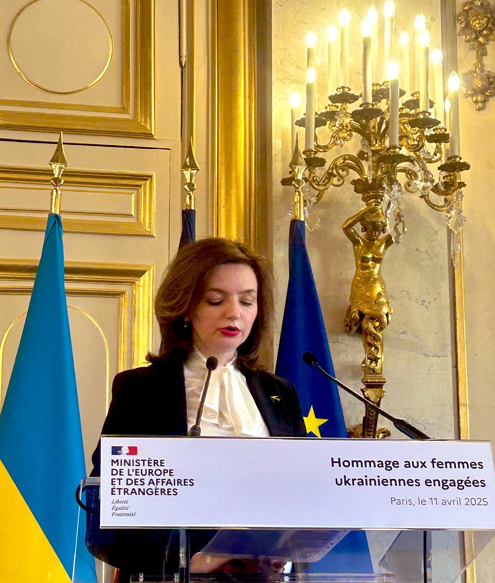 isabelle_blin's tweet image. Mariana Betsa vice ministre des affaires étrangères de l’Ukraine rappelle la situation des civils &amp;amp;particulièrement des enfants. Les femmes ukrainiennes ont un rôle clé dans La Défense de leur pays ( enseignement, soins…). La victoire de l’Ukraine est la victoire des démocraties
