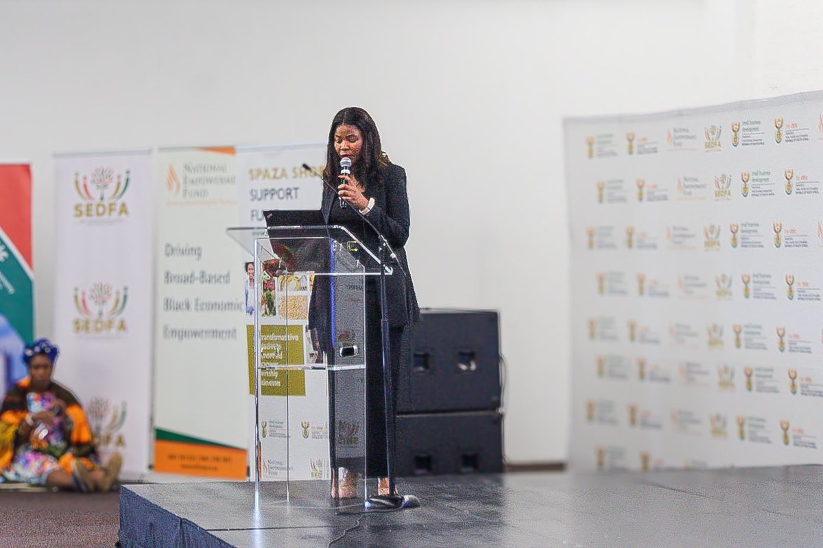 “Our people are not lazy, they just need support and capacition.” - Speaker of the Council, ClIr. Nobuhle Mthembu <a href="/SpeakerofJoburg/">Former Somlomo Nobuhle Mthembu | CoJ</a> 📍Eyethu Theatre, Spaza Shop Support Fund launch #FTH #spazashopsupportfund