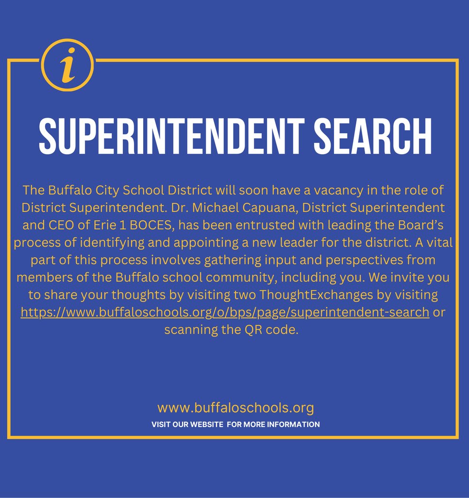Buffalo_Schools's tweet photo. Superintendent Search News https://t.co/5xkEC56QSj