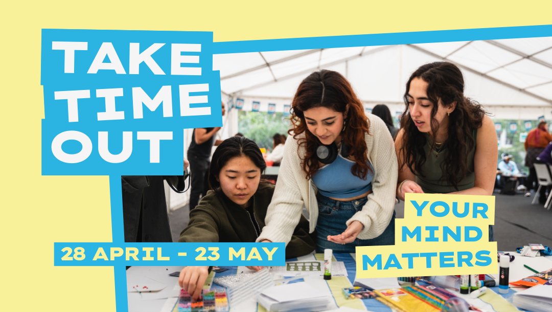 Your Mind Matters - Take Time Out This Exam Period!

Are you looking to get ahead of the exam stress? Or maybe you'd like to recharge after hours spent in the library? <a href="/kclsu/">KCLSU</a> has got you covered 🫡

Check out kclsu.org/taketimeout for events and resources.