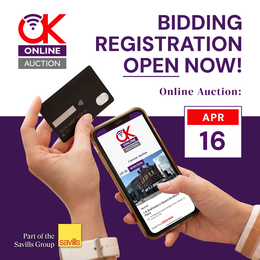 Bidding registration for our next online #PropertyAuction is open NOW! If you intend to bid please complete the registration process by close of business on 15 April.
Buyers info:
osborneking.com/online-auction…
View Lots: osborneking.com/online-auction…
#Savills #OKpropAuction <a href="/AuctionProperty/">Essential Information Group</a>