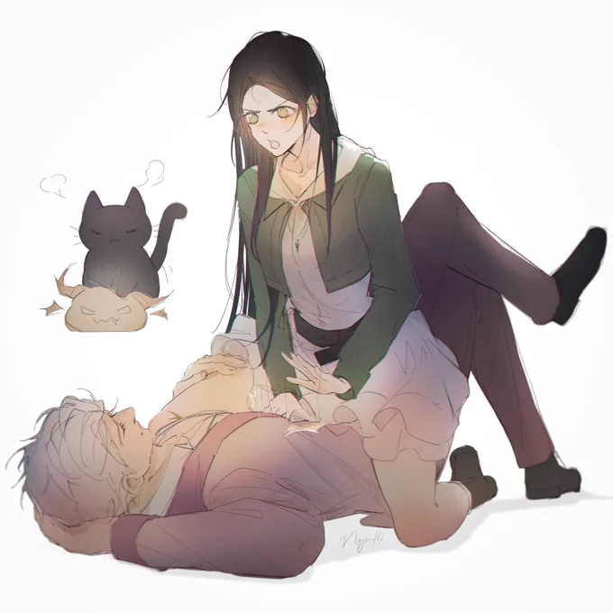 Cat fight (they're flirting) #Sylus #LoveandDeepspace
