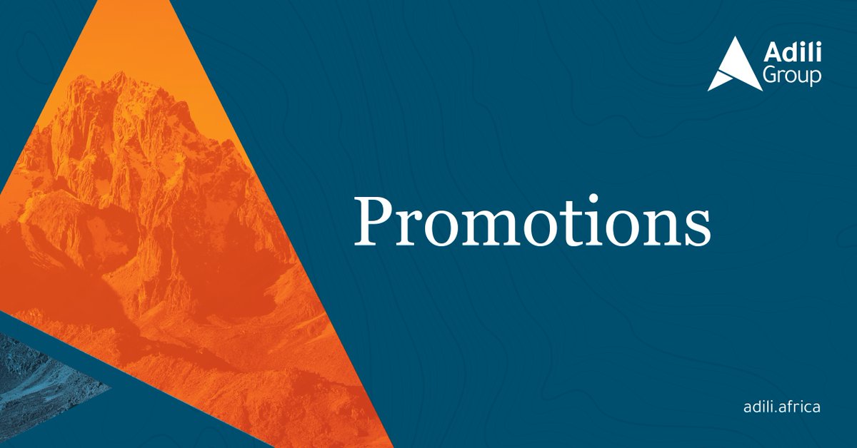 AdiliGroup's tweet photo. At Adili, our people are the cornerstone of our success and we are dedicated to their growth and development. We are pleased to announce the recent promotions of our team, join us in congratulating them! We wish them all the best in their new roles. https://t.co/xZfCNc8HQY