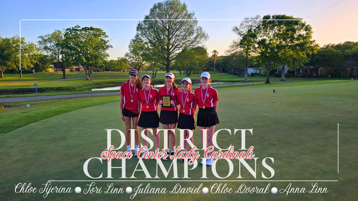 Space Center Intermediate Girls Athletics (@scis_girlsath) on Twitter photo Congratulations to our Lady Cardinals’ Golf Team and Coach Harjo for becoming District Champions!!⛳️🏌🏼♀️ <a href="/SCIS_CCISD/">Space Center Int</a> <a href="/CCISDAthletics/">CCISD Athletics</a> Congratulations to our Lady Cardinals’ Golf Team and Coach Harjo for becoming District Champions!!⛳️🏌🏼♀️ <a href="/SCIS_CCISD/">Space Center Int</a> <a href="/CCISDAthletics/">CCISD Athletics</a>