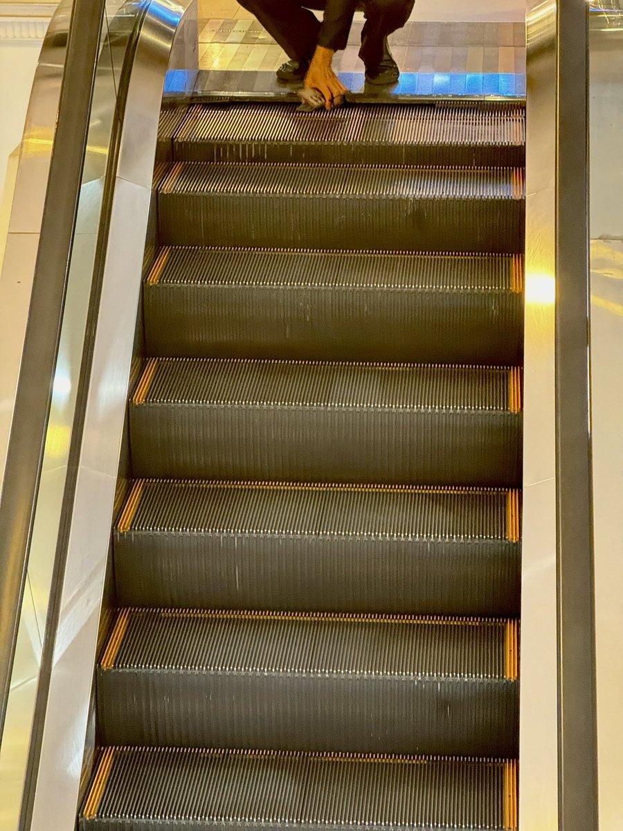 kangg's tweet photo. ใครไป Siam Center บ่อยๆระวังบันไดเลื่อนตรงนี้กันด้วย 

นั่งกินข้าวแถวนั้นมีเสียงดังเหมือนมีของหนักๆหล่นไปที่บันไดเลื่อน คนนั่งกินข้าวอยู่ก็หันมองหาต้นทางว่าเสียงมาจากไหน เสียงตึกลั่นรึเปล่า 

สรุปว่าปลายบันเลื่อนตามที่วงไว้มีปัญหาแล้วมันดีดพื้นโลหะที่คลุมไว้ขึ้นมา คุณพนักงานร้านที่้เรานั่งกินข้าวบอกว่าเป็นแบบนี้ประจำ เค้าบอกเคยเจ���กับตัวเหมือนกัน 

น่าสงสัยว่าทำไม @siam_center  ไม่สามารถซ่อมให้ตรงนี้กลับมามีสภาพพร้อมใช้งานได้ปกติกันนะ เพราะไม่ใช่เพิ่งแบบนี้ครั้งแรก หรืออาจรอความซวยให้มีลูกค้าได้รับบาดเจ็บเสียก่อนถึงค่อยจัดการ ? 

ใดๆ ด้วยความคนไทยสายเลือดการใส่ใจกับเหตุการณ์แบบนี้��ีเต็มเปี่ยม มองดูรอบๆบริเวณเข้าใจว่าไม่มีใครได้รับบาดเจ็บจากเหตุการณ์นี้