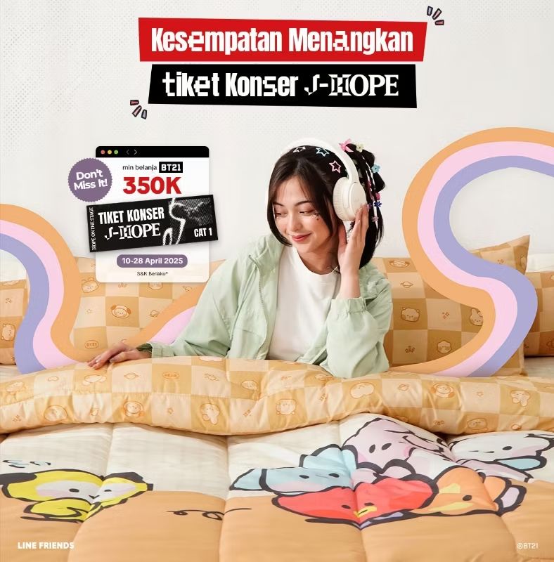 EMegantari's tweet photo. Yuk ikutan giveway Kintakun ada tiket konser J-Hope

#DariKamar #TidurBikinEnak #Kintakun
#BT21

https://t.co/mp33h6bjtD https://t.co/Wc7G4NCEuF