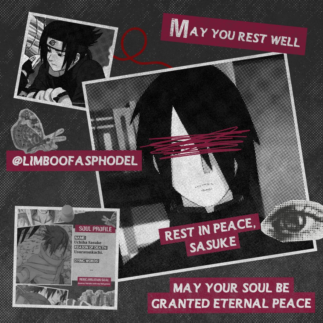 Demdutd's tweet photo. Seven days of judgment, I and my sins remain eternal together within my lost soul, which will endure in the afterlife. I, Uchiha Sasuke, am the soul that will forever dwell here to atone for all my sins. https://t.co/KBzfXBxGJd