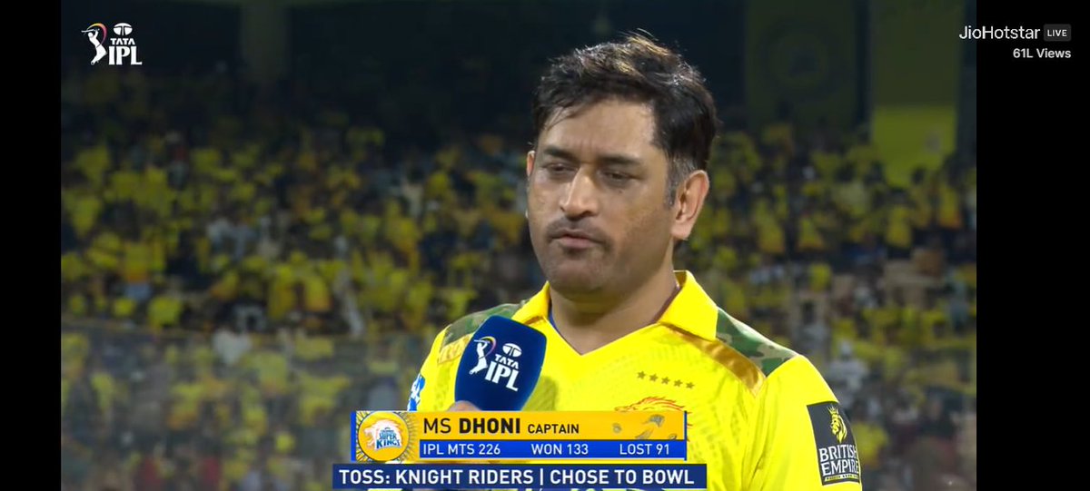KOTHGaming_'s tweet image. &quot;The team will miss him,&quot; Dhoni on Ruturaj!

Follow @KOTHGaming_ for updates and contests giveaways!

#ipl #ipl2025 #cricket #crickettwitter #cricketnews #cricketupdates #Tataipl2025 #CSKvsKKR #KKRvsCSK #Dhoni