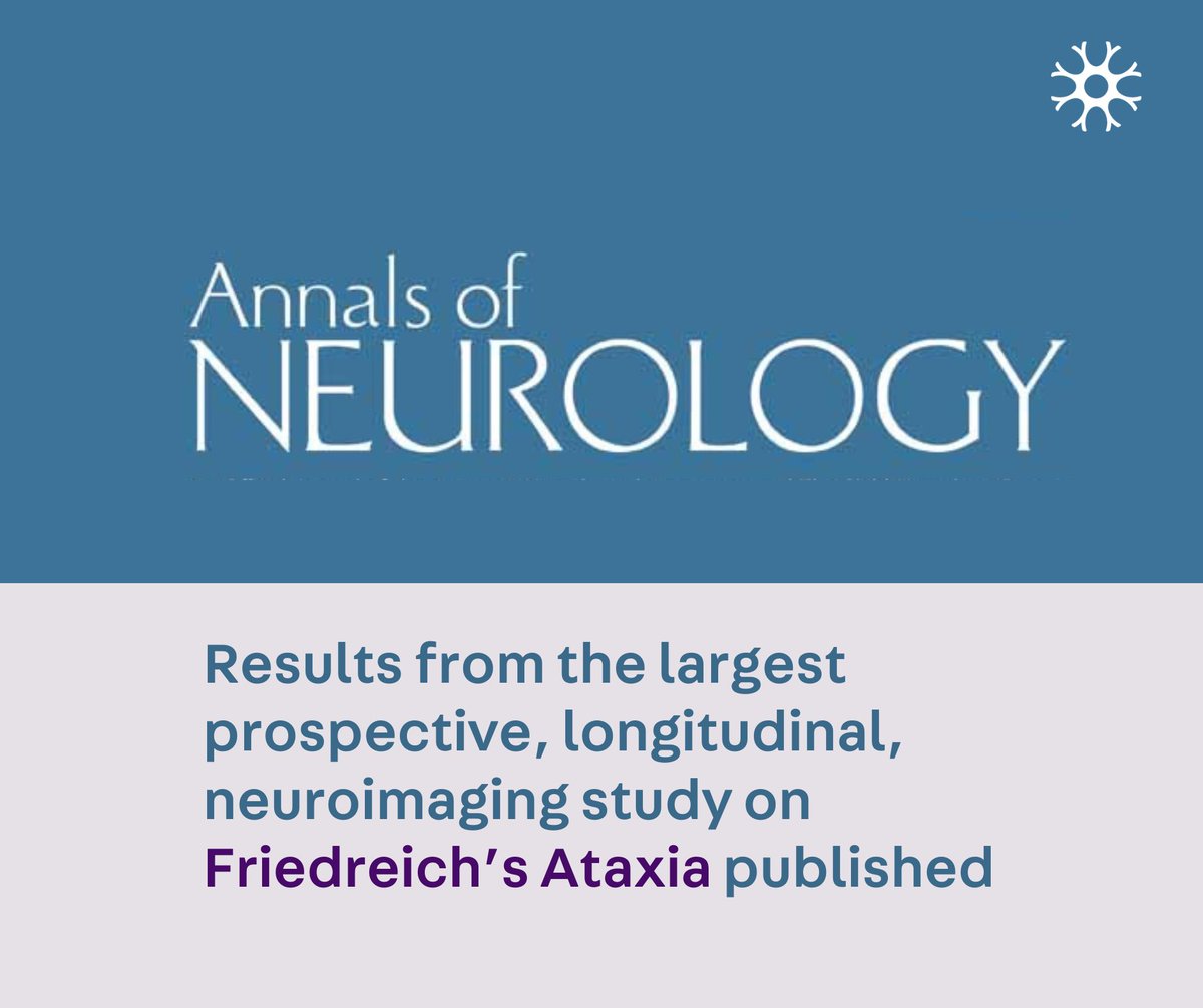 NeuroCRU's tweet image. Neuro CRU is proud to take part in the largest imaging biomarker study for individuals with #FriedreichsAtaxia #FA. Results of baseline assessment of TRACK-FA were published in the Annals of Neurology. Differences with control group already apparent. bit.ly/trackfabase