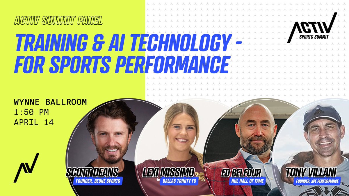 WOW. Activ Sports Summit in Frisco set to BIG. 
🫵 you going? Check the lineup.

activsummit.com