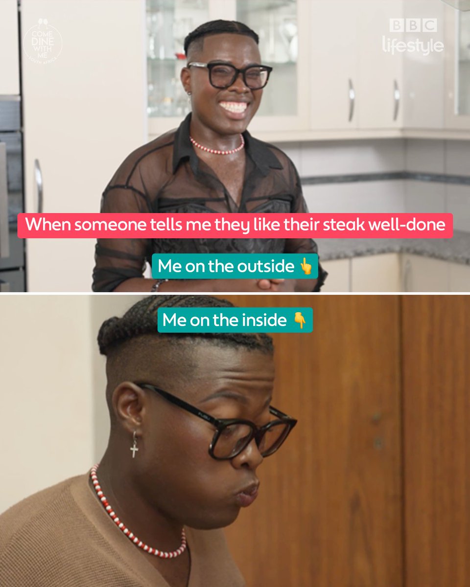 BBCS_Africa's tweet photo. When the food is mid, but the drama is five stars ππ
Watch the latest episodes of #ComeDineSA every Wednesday at 8pm!
#BBCLifestyle #ComeDineWithMe #ComeDineWithMeSA #CDWMSA #Cooking #Memes https://t.co/0etVJW5ucA