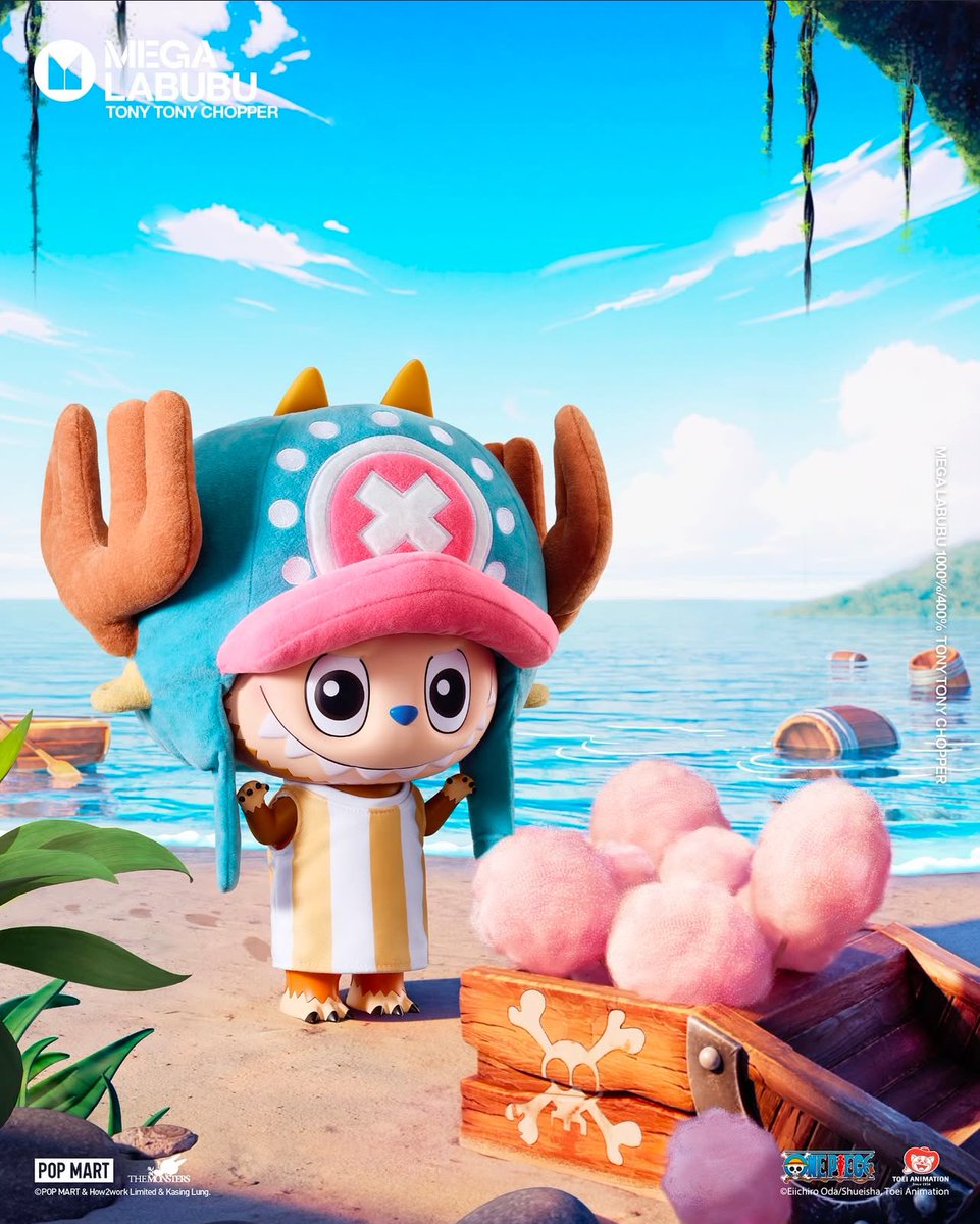 MEGA LABUBU 1000% TONY TONY CHOPPER releases TODAY! **In-store