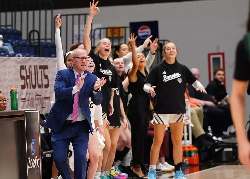Bonnies Athletic Fund (@gobonniesbaf) on Twitter photo COUNTDOWN TO ATHLETICS GIVING DAY: DAY 11-<a href="/BonniesWBB/">Bonnies Women's Basketball</a>
Under the direction of Coach Jim Crowley, women’s basketball is on an upward trajectory.
Giving Day funds will support daily operations, team travel, and other critical parts of running a Division I basketball program. COUNTDOWN TO ATHLETICS GIVING DAY: DAY 11-<a href="/BonniesWBB/">Bonnies Women's Basketball</a>
Under the direction of Coach Jim Crowley, women’s basketball is on an upward trajectory.
Giving Day funds will support daily operations, team travel, and other critical parts of running a Division I basketball program.