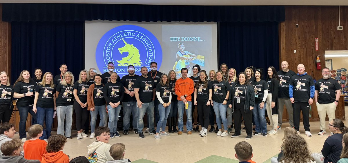 MRM6thMartin's tweet photo. Our MRM send off to Mr. Dionne who is off to run the Boston Marathon on April 21st! #RunFaster #BostonMarathon2025
@LCSDAthletics https://t.co/6g4K20KKjf