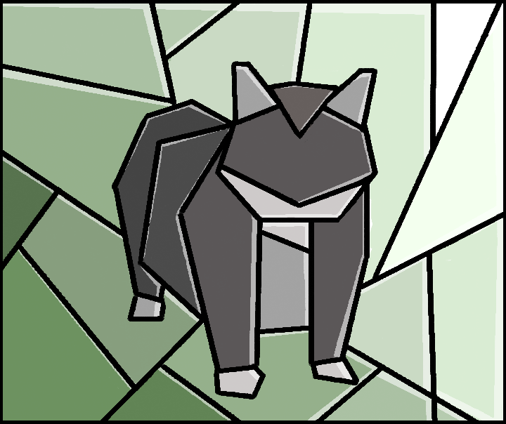KatX2304's tweet photo. another experiment of this simple art style. there might be some gaps unfilled but man i can't see well at night https://t.co/BroGb9OJir