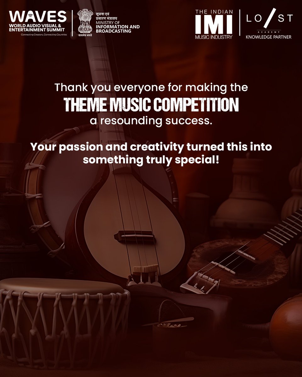 After a thrilling clash of melodies and moments, we have our Champion- Kunal Kundu &amp; Allapp Sardarh! 

His composition struck all the right chords and took the spotlight at the Theme Music Competition.

A huge shoutout to our brilliant runner-ups, whose creativity made this