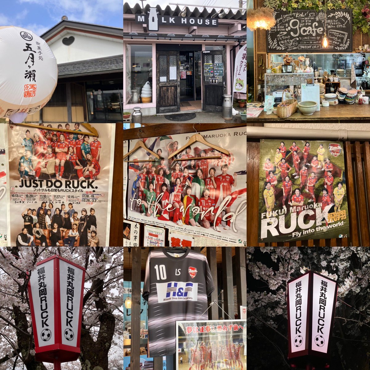 salbaca_hassy's tweet photo. 前乗り🌸🏯⚽️
#福井
#福井丸岡RUCK
#女子Fリーグ
#フットサル
#日本AMCスプリングカッ���
#丸岡城
#桜まつり
#gcafe
#MILKHOUSE
#五月ヶ瀬
#四ツ家食堂 https://t.co/A2KCDpwmnP